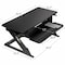 3M Precision Standing Desk, 22.2 in D X 20 in H, 35.4 in W X Black MMMSD60B - alternate 7